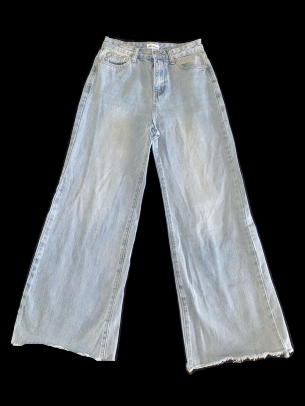 superdown Light Blue High-Rise Wide Leg Jeans